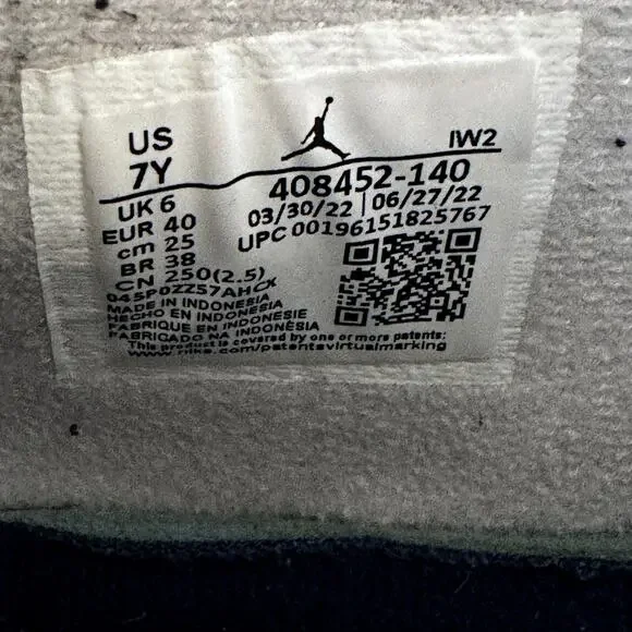 Size 7 - Nike Air Jordan 4 Retro GS Midnight Navy Men's Shoes - Picture 7 of 9